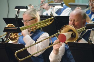 Trombonists Brittany Brabant — who also doubles as a vocalist on songs such as “Paper Moon” — and Dean McLean