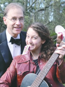 Illusionist Joey Pipia and his daughter