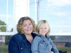 Tiffany Junker and her daughter