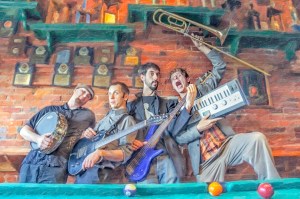 The Locust Street Taxi band will burst in to three venues this weekend
