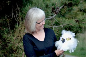 Shannon Goose admires Owlet