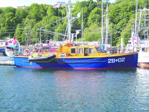 Steveston Lifeboat 2B-02 is shown at Port Angeles Boat Haven while her skipper