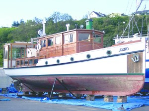 The Arro in the Port Angeles Boat Yard.  -- Photo by David G. Sellars/for Peninsula Daily News