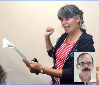 Sissi Bruch shows delight in inital returns showing her leading her November opponent