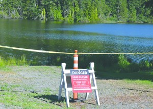 The state park remains open