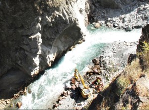 In this image from the National Park Service webcam over Glines Canyon