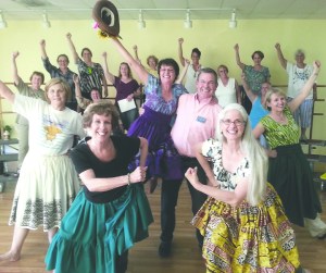 The Grand Olympics Chorus prepares for the annual “Yahoo! A Harmony Hoedown