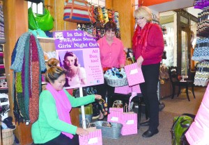 In preparation for Girls Night Out on Oct. 3