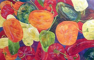 Fresh produce is local artist Sue Nylander's subject in “Salt Spring Island Market