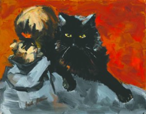 “Inky” by Louisa Smith-Adam is just one of the works of art in the “Forever Friends” calendar.