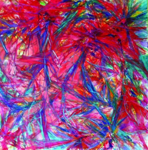 Peggy Fogliano's abstract paintings — as well as collages