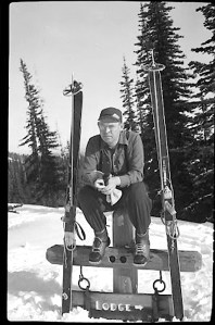 Leo White is pictured in 1951 at the Deer Park ski area. Leo White Family
