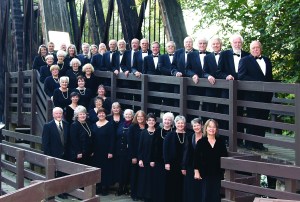 The Peninsula Singers at Sequim's Railroad Bridge Park. David Logan