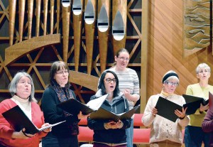 Members of the NorthWest Women's Chorale — from left