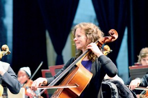 Port Angeles Symphony cellist Traci Winters will bring Christmas classics and then some to the Port Angeles High School Performing Arts Center on Saturday. Diane Urbani de la Paz/Peninsula Daily News