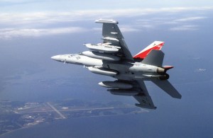 A Navy EA-18G Growler like those based at Naval Air Station Whidbey Island is capable of landing on and taking off from aircraft carriers.  —U.S. Navy photo