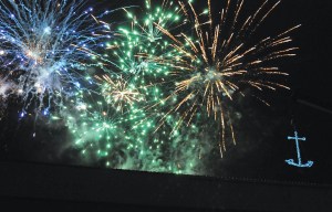 Fireworks launched from Port Townsends Memorial Field at 9 p.m. will usher in the New Year as part of the First Night program.  Jefferson County Historical Society