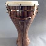 Hand drum maker Tom Stewarts 194th drum will be displayed in Gallery 9, 1012 Water St., Saturday for Port Townsends Gallery Walk. (Tom Stewart)