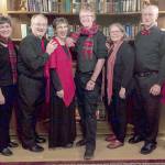 Wild Rose Chorale sings a cappella music in concerts where three other groups share holiday billing, tonight and Sunday. This falls singers include, from left, Charles Helman, Leslie Lewis, Al Thompson, JES Schumacher, Orion Pendley, Lynn Nowak, Doug Rodgers and Marj Iuro. (John Nowak)