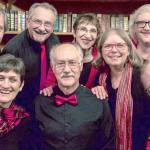 Wild Rose Chorale singers plan holiday concerts tonight and Sunday. This falls personnel includes, from left, Charles Helman, Leslie Lewis, Al Thompson, Doug Rodgers, JES Schumacher, Lynn Nowak, Marj Iuro and Orion Pendley. (John Nowak)