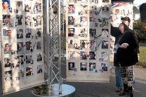 Remembering Our Fallen: Tribute Towers in Port Angeles show faces of sacrifice