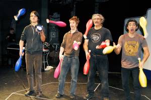 Flying Karamazov Brothers debut new version of classic work in Port Townsend this weekend