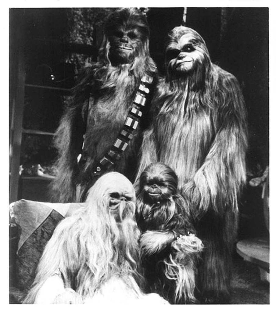 Sound designer Ben Burtt confirms in the book The Sounds of Star Wars by R.W. Rinzler that for the Star Wars Holiday Special he recorded several animals in Sequim for Chewbaccas family for the TV special and later Star Wars: Episode V  The Empire Strikes Back. (CBS)