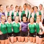 The Port Angeles and Sequim gymnastics team. From left, back row, are Elizabeth Sweet, Maizie Tucker, Cassandra Middlestead, Lily Robertson, Kenzee Richardsen, Jaden Dugger, Devon Scribner, Lizzie Jewell, Halle Coventon, Aiesha LaTourette and Emma Sharp. From left, front row, are Lisi Hanson, Cassidy Tamburro, Sydney Miner, Lesae Pfeffer, Tiffany Jangula and Harmony Scott.