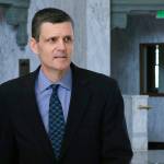 In this April 26, 2016, file photo, Washington state Auditor Troy Kelley leaves the federal courthouse in Tacoma. (The Associated Press)
