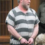 Barry Swegle arrives in Clallam County Superior Court for sentencing in connection with a bulldozer rampage in May 2013. (Keith Thorpe/Peninsula Daily News)