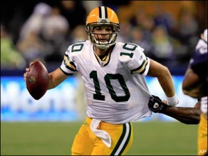 Matt Flynn scrambles in a game for the Green Bay Packers last season. The Associated Press