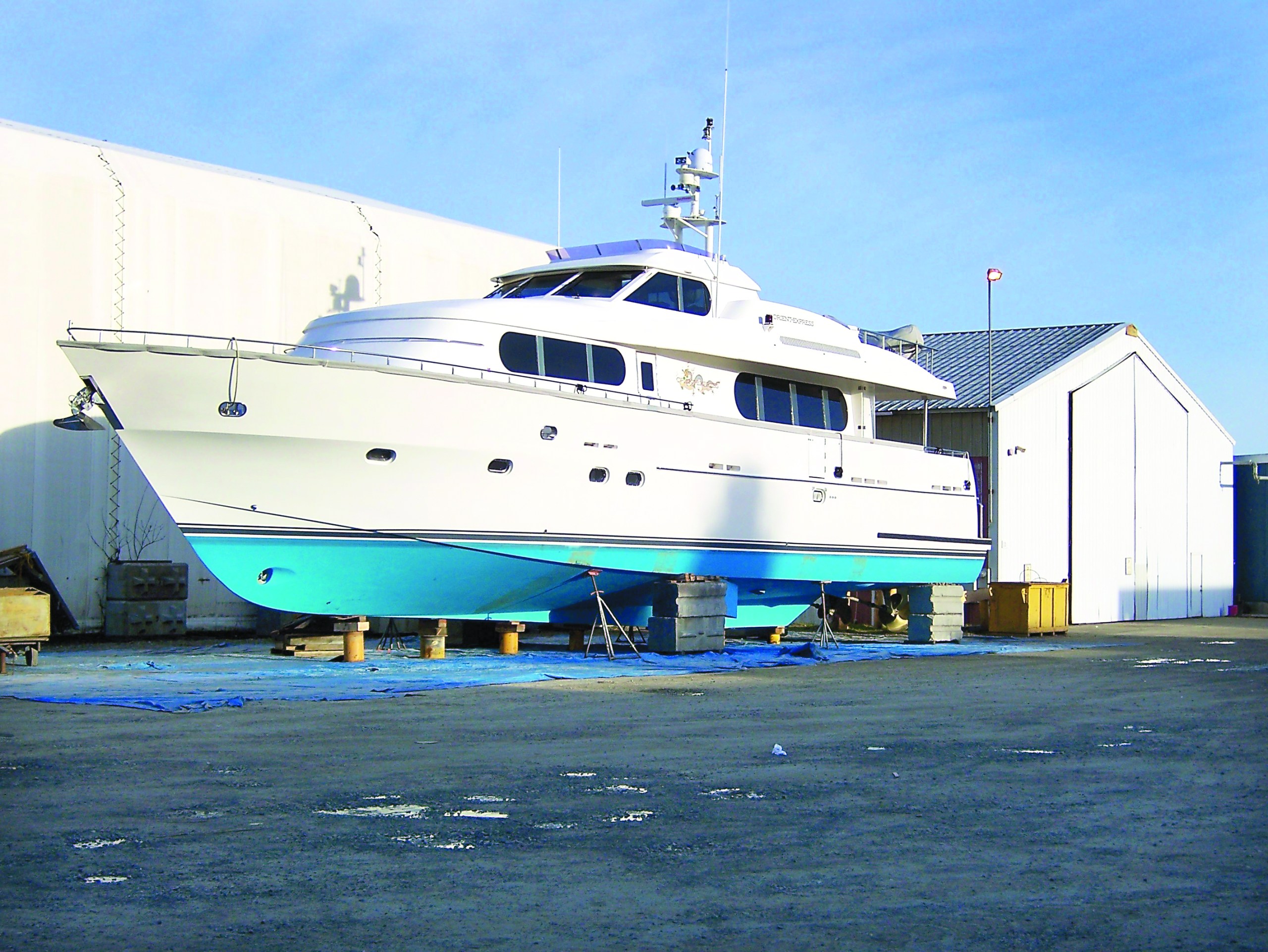 custom made bow pudding — a fendering system for pushing.  -- Photo by David G. Sellars/for Peninsula Daily News