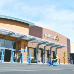 Sequim's expanded Walmart includes a new front facade that gives it an appearance much like the Port Angeles Supercenter. Jeff Chew/Peninsula Daily News