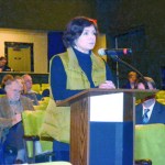 Former state Rep. Lynn Kessler testifies at a meeting of the state Parks and Recreation Board on Thursday in favor of renaming the Fort Worden Commons building after her friend and associate