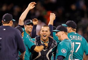 Seattle Mariners catcher Jesus Montero