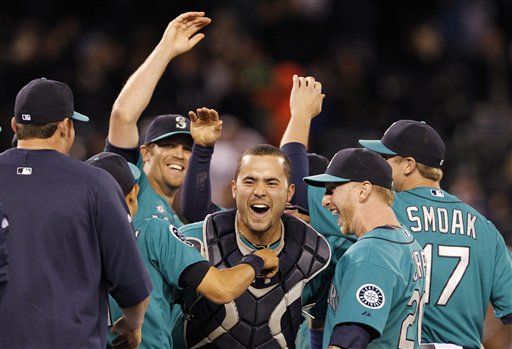 Seattle Mariners catcher Jesus Montero