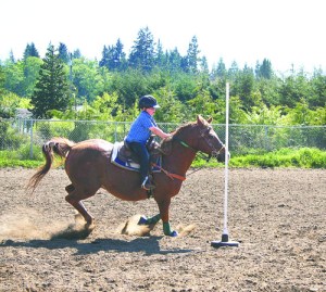 Duncan Parks rides Just in Time.