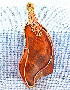 Rick and Paulette Hill of Sequim crafted these driftwood pendants