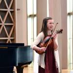Aliyah Yearian of Port Townsend, seen here at the 2017 Young Artist Competition, returns to take part in this years contest. Aliyah, 12, will be among 14 competitors at Holy Trinity Lutheran Church in Port Angeles on Saturday. (Photo by Diane Urbani de la Paz)