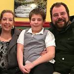 The contest winners who solved the Case of the Silver Lining Secret Formula are, from left, Nancy, Xavier and Travis Caskey of Port Angeles. The case was part of the Sequim-Dungeness Valley Chamber Merchant Groups and First Friday Art Walk of Sequims presentation of the fifth annual Whodunnit Downtown.