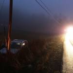 Two people were taken to the hospital Sunday morning after a wreck involving this vehicle and another on state Highway 20 near Port Townsend. (East Jefferson Fire-Rescue)