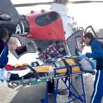 Edwin Norm DeRousie was flown to Harrison Medical Center in Bremerton after suffering a heart attack at a busy intersection in Port Angeles on Monday. (Mike DeRousie)