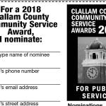 Nominations accepted now for Clallam Community Service Awards
