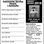 Nominations accepted now for Clallam Community Service Awards