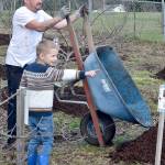 Volunteers celebrate birthday of Blue Heron orchard