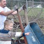 Volunteers celebrate birthday of Blue Heron orchard