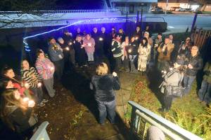 Crowd at Port Angeles bridges vigil mourns, calls for action, after suicides