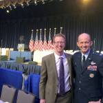 U.S. Rep. Derek Kilmer and Air Force Col. John Teichert at the National Prayer Breakfast on Thursday in Washington, D.C.