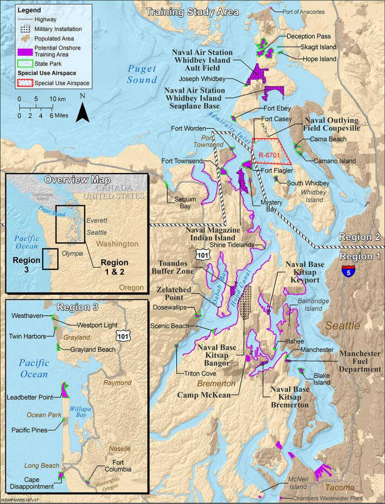 Map provided by the Navy