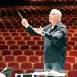 Conductor Jonathan Pasternack rehearses with the Port Angeles Symphony, which will give a concert at the Port Angeles High School Performing Arts Center this Saturday. (Diane Urbani de la Paz)